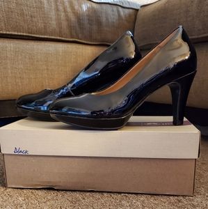 Clark's Soft Cushion Patent Leather Heels